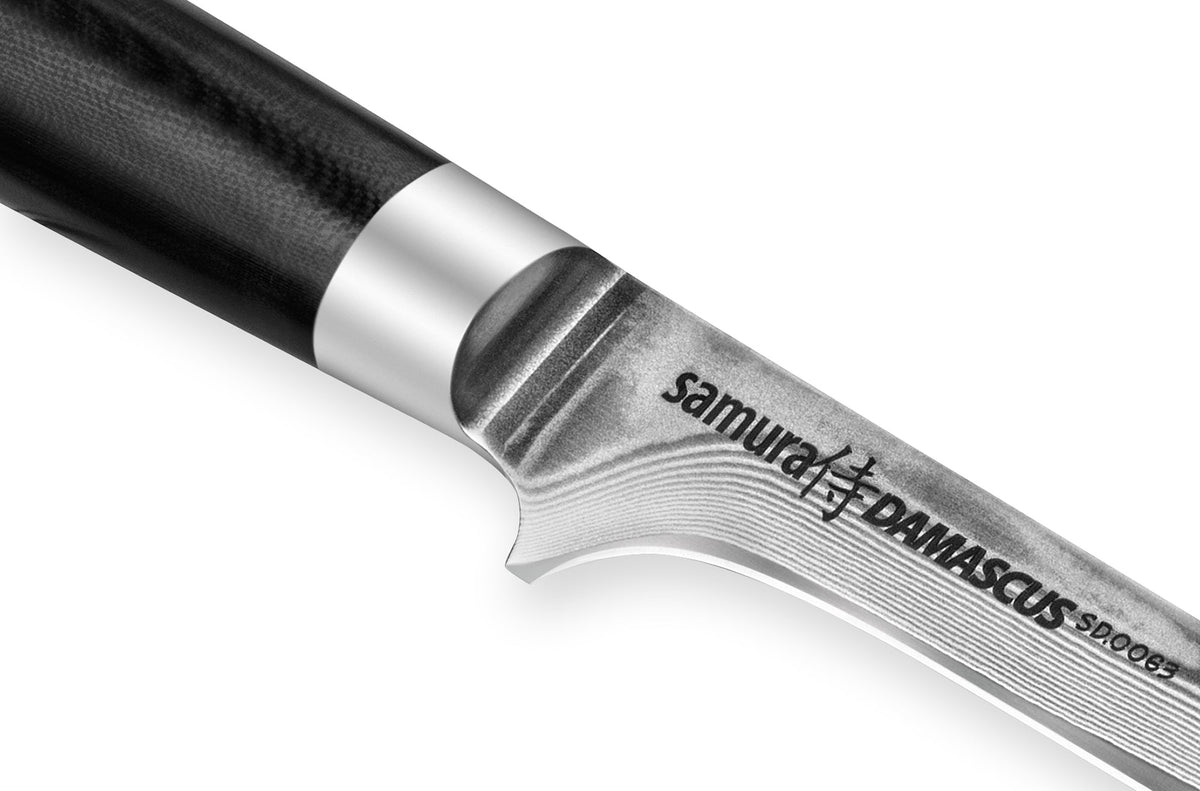 Cuțit de dezosat Samura Damascus 150mm, oțel Damasc VG-10 cu 67 de straturi, HRC