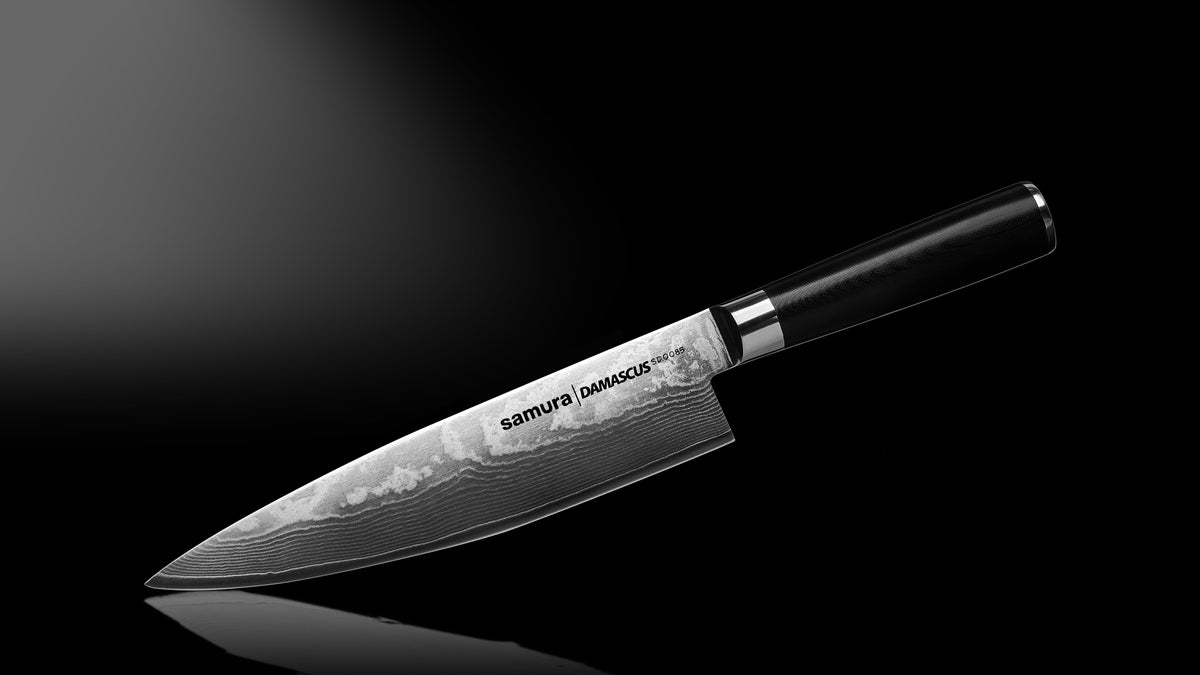Cuțit Samura Damascus Chef 8.0/200mm, oțel Damasc VG-10 67 de straturi, HRC-61