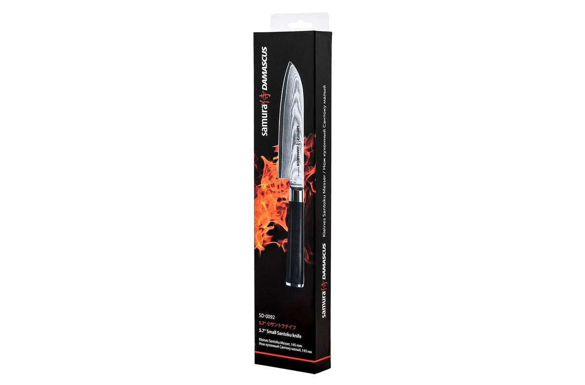Cuțit Samura Damascus Santoku  5.7"/145mm, oțel Damasc VG-10 67 de straturi, HRC