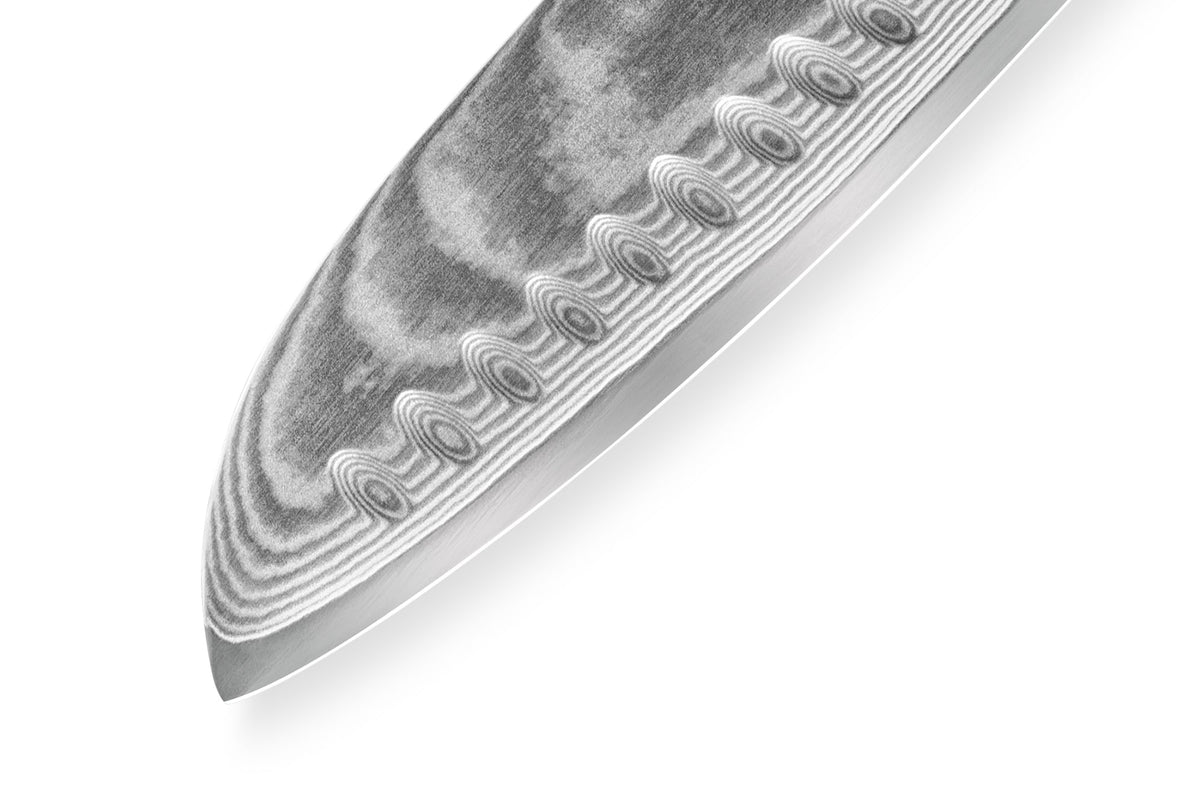 Cuțit universal Samura Damascus Santoku 180mm, oțel Damasc VG-10 67 de straturi,