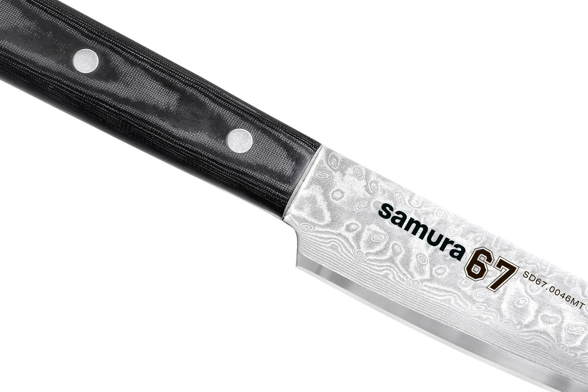 Samura cuțit Damascus pentru feliat 230mm/9 oțel Damasc 67 straturi HRC-61