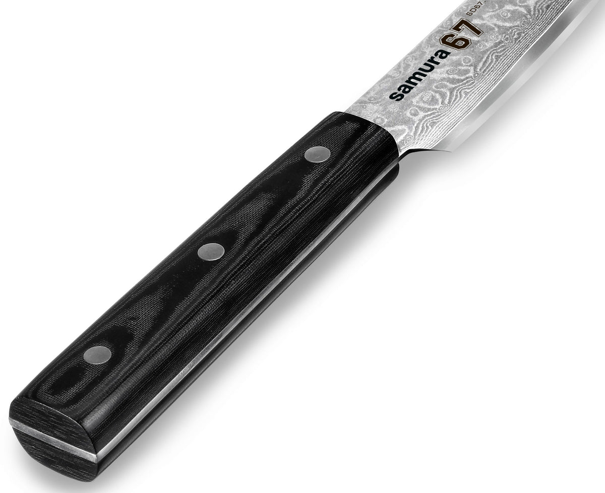 Samura cuțit Damascus pentru feliat 230mm/9 oțel Damasc 67 straturi HRC-61