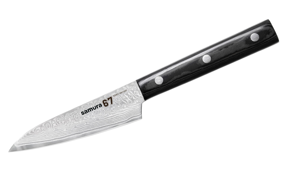 Samura cuțit Damascus universal set 3 buc/oțel Damasc 67 straturi HRC-61