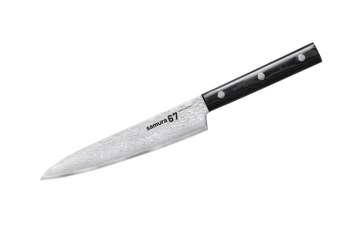 Samura cuțit universal Damascus 67 straturi oțel 150mm/6 Damascus steel HRC-61