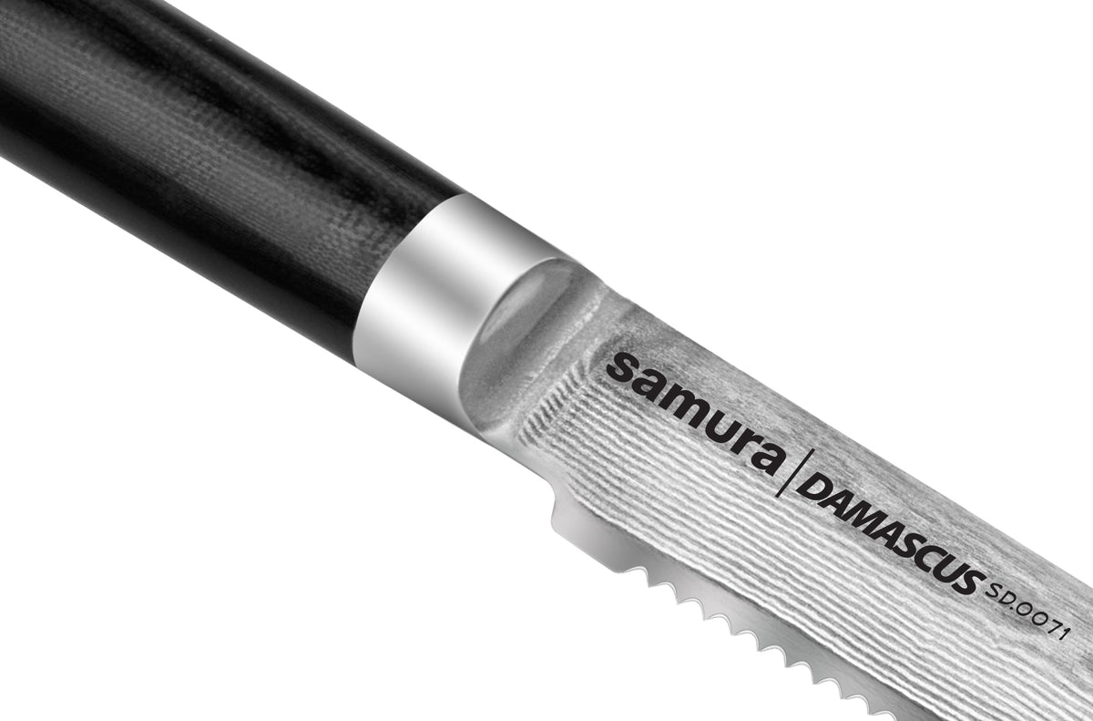 Cuțit pentru tomate 4.7"/120 mm, oțel Damasc VG-10 67 de straturi, HRC-61