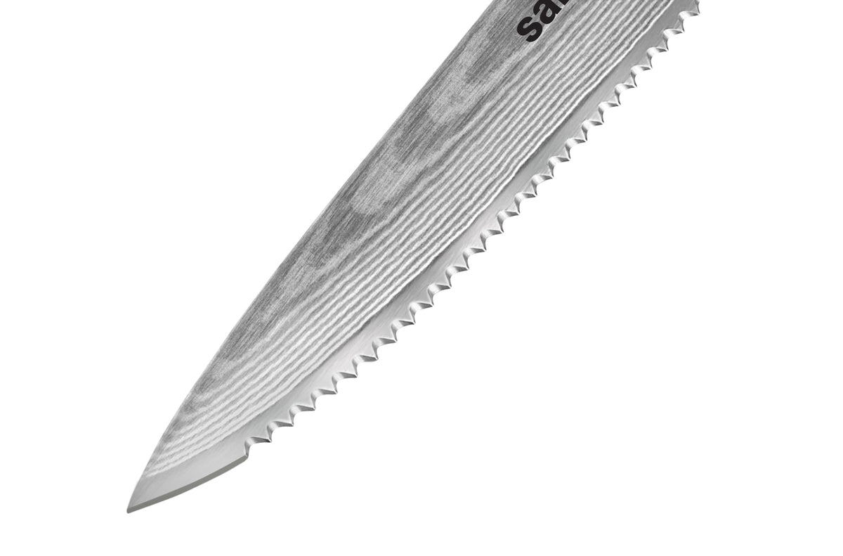 Cuțit pentru tomate 4.7"/120 mm, oțel Damasc VG-10 67 de straturi, HRC-61