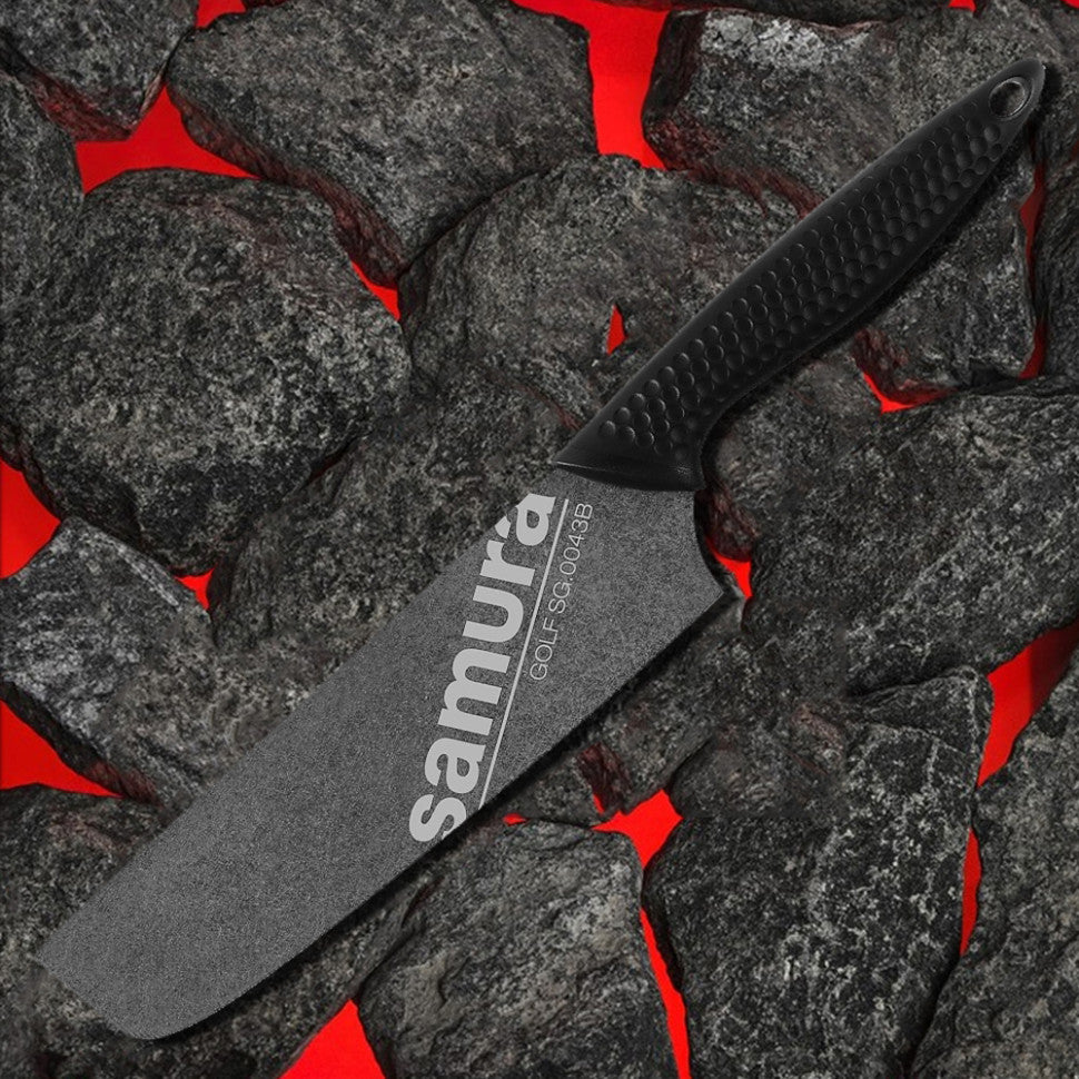 Cuțit Samura Golf Nakiri Stonewash  6.6"/167mm, AUS-8 HRC-58