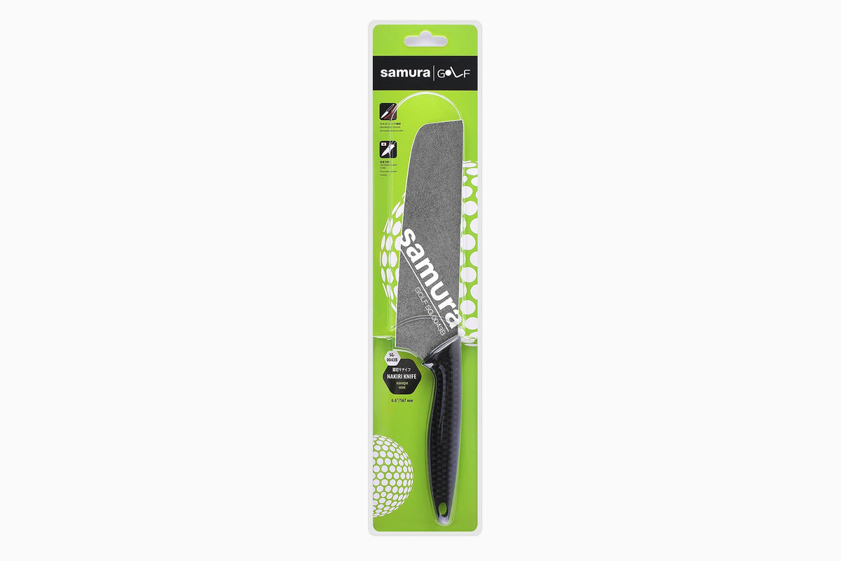 Cuțit Samura Golf Nakiri Stonewash  6.6"/167mm, AUS-8 HRC-58