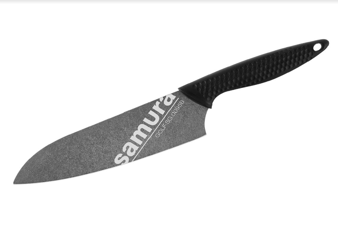 Cuțit Samura Golf Stonewash Santoku 7"/180mm, AUS-8 HRC-58