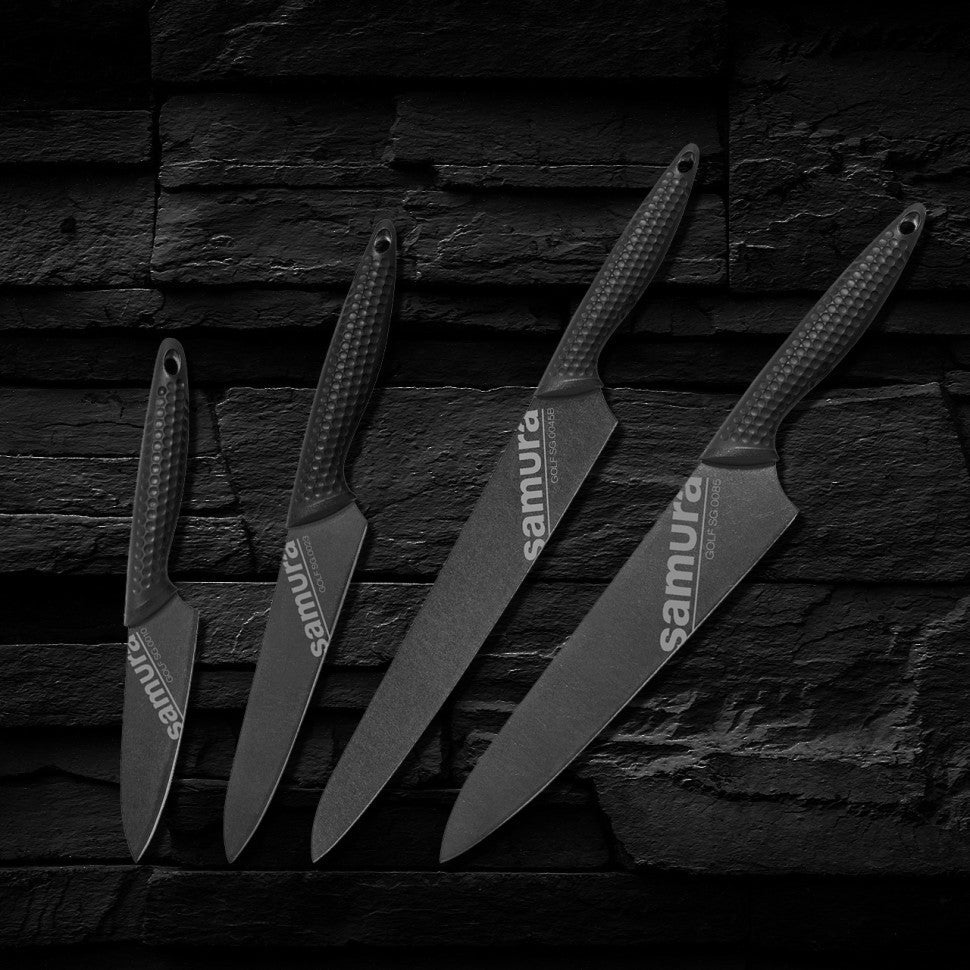 Set cuțite Samura Golf Stonewash, 4 buc. AUS-8 HRC-58