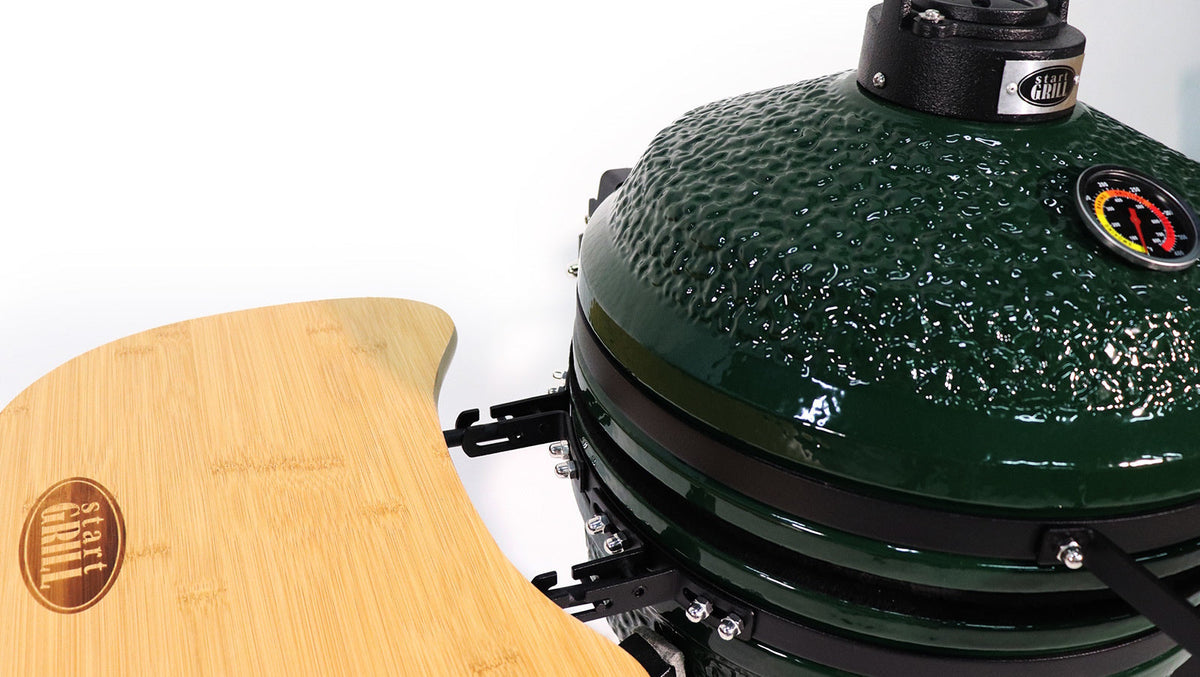 Grătar ceramic Kamado 39,8cm verde
