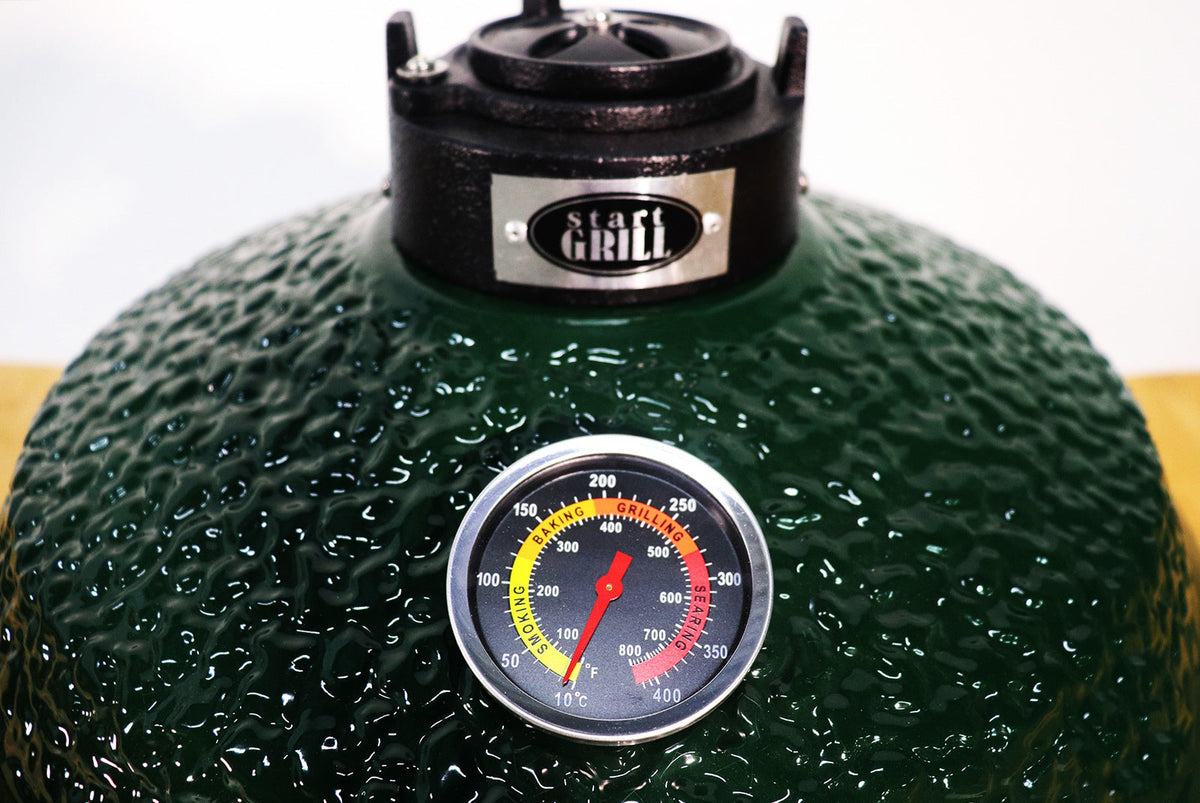 Grătar ceramic Kamado 39,8cm verde