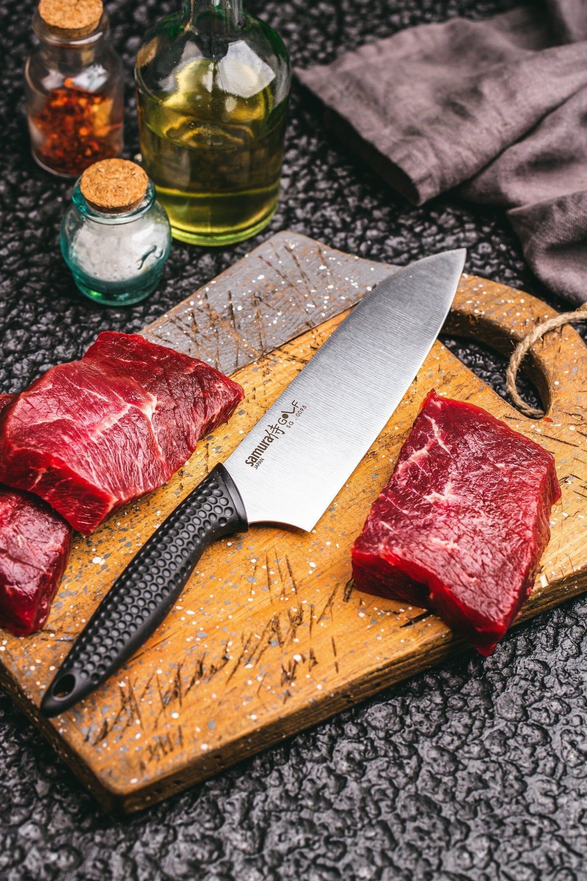 Cuțit Samura Golf Santoku 7"/180mm, AUS-8 HRC-58