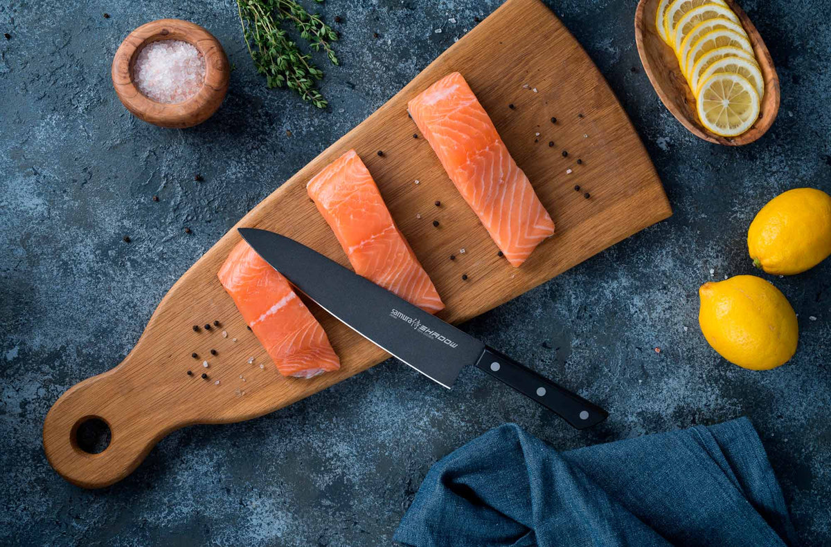 Cuțit Samura Shadow Chef 8.2"/208mm, AUS-8 HRC-59
