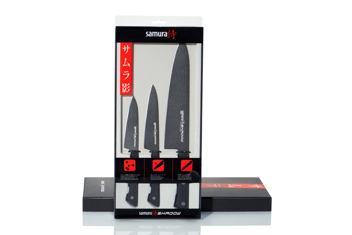 Set cuțite Samura Shadow 3 buc. AUS-8 HRC-59