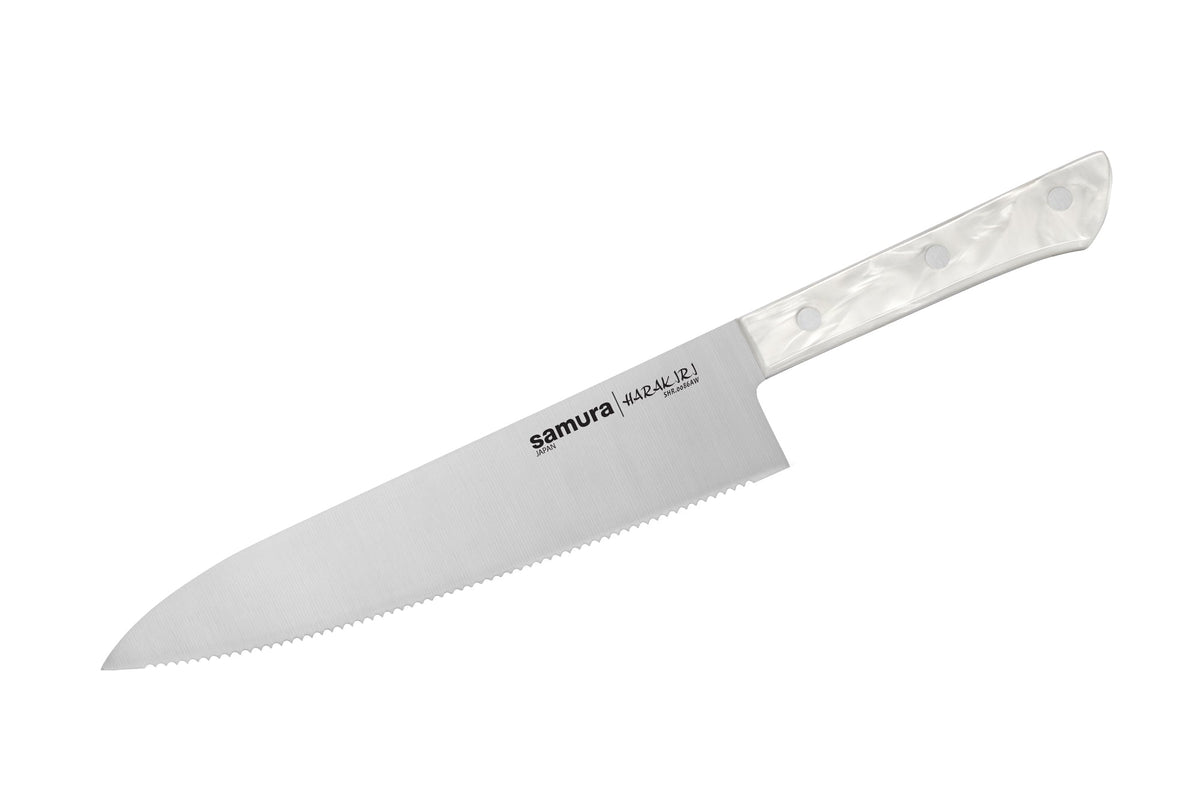 Cuțit Samura Harakiri Chef zimtat 8.2"/208 mm, AUS-8 HRC-58
