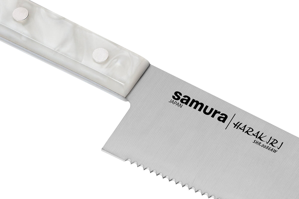 Cuțit Samura Harakiri Chef zimtat 8.2"/208 mm, AUS-8 HRC-58