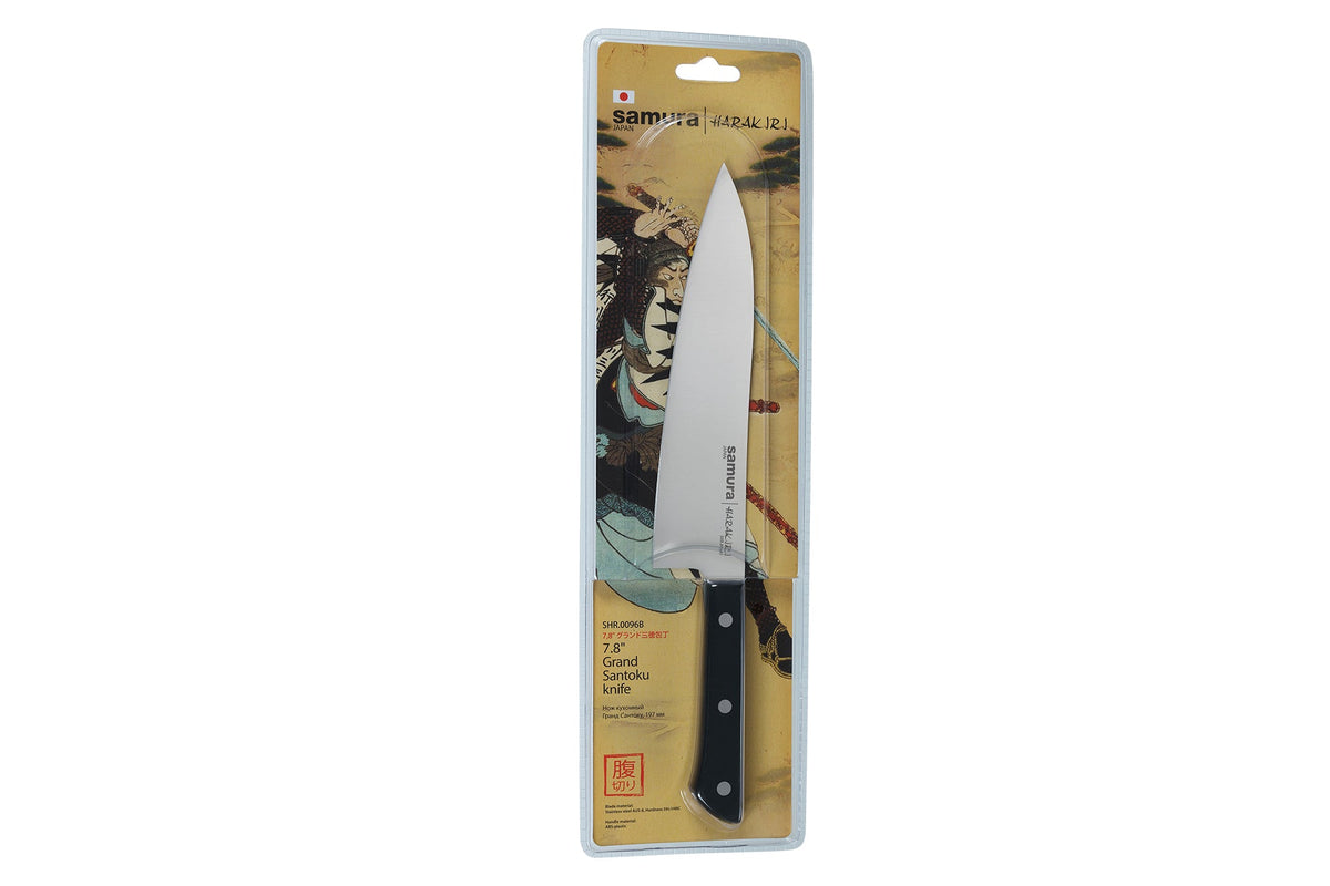 Cuțit Samura Harakiri Santoku 7.8"/197mm, AUS-8 HRC-59