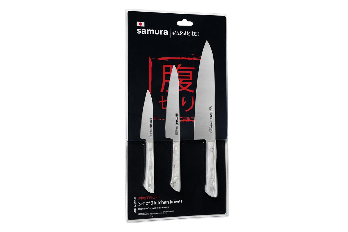 Set cuțite Samura Harakiri 3 buc. AUS-8 HRC-58