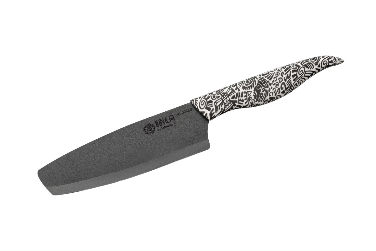 Cuțit Samura Inca Chef, lama zirconia ceramic negru 6.5"/165mm HRC-89