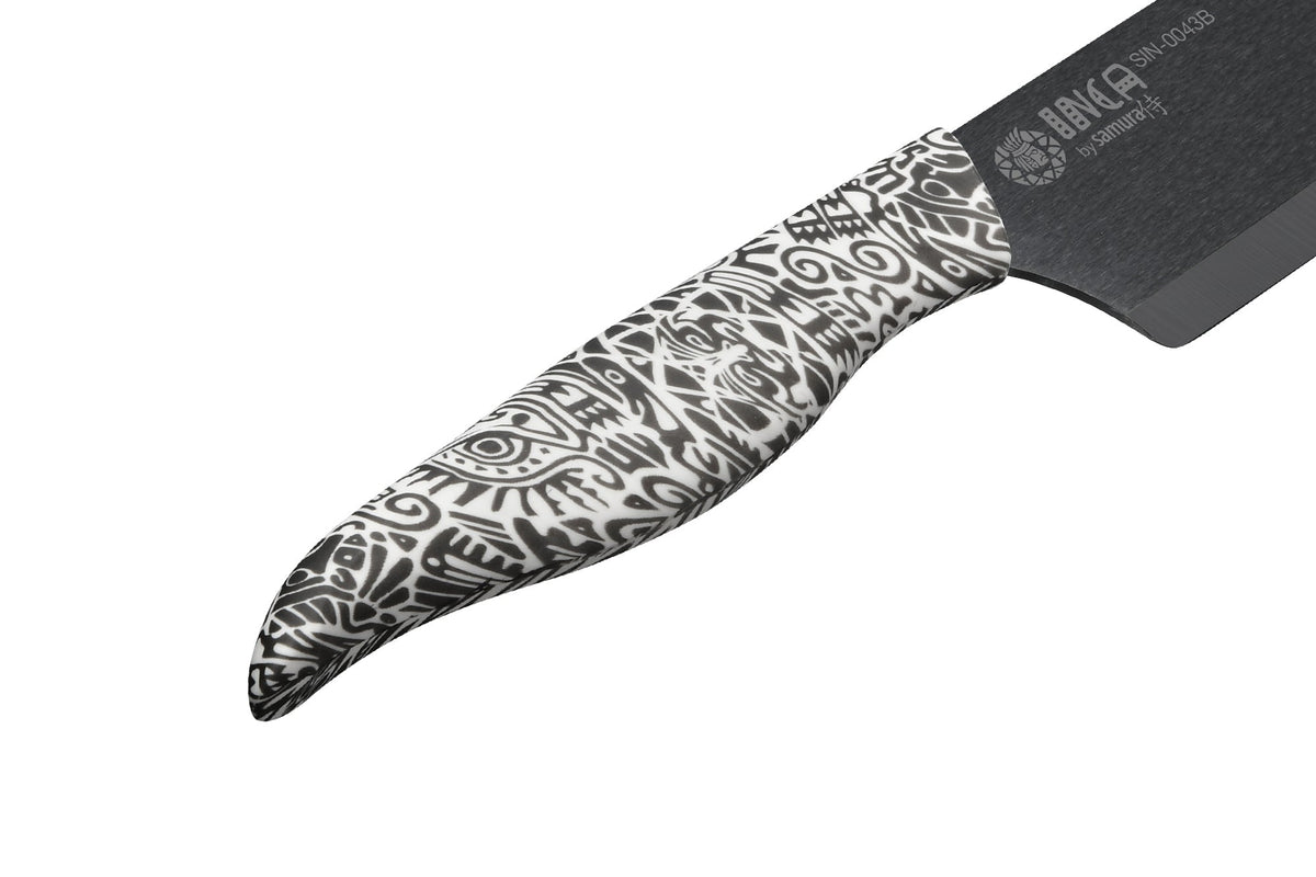 Cuțit Samura Inca Chef, lama zirconia ceramic negru 6.5"/165mm HRC-89