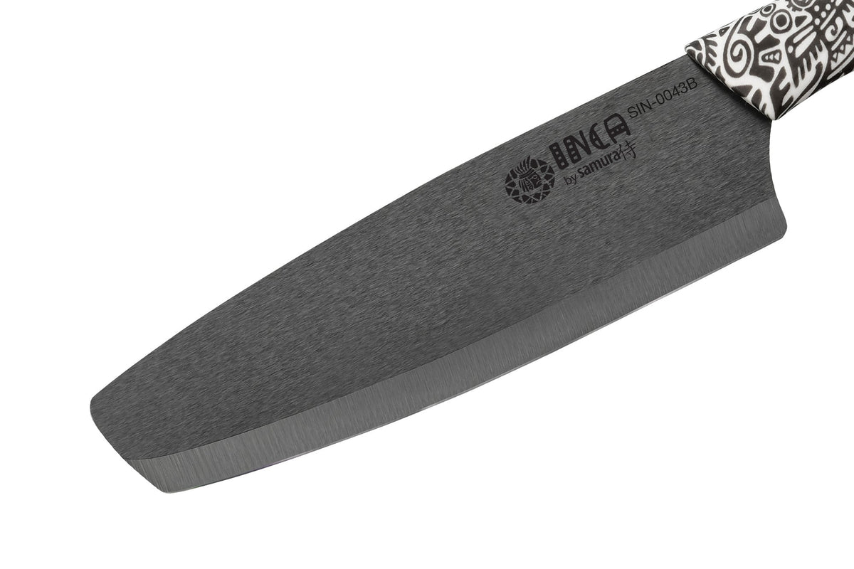 Cuțit Samura Inca Chef, lama zirconia ceramic negru 6.5"/165mm HRC-89