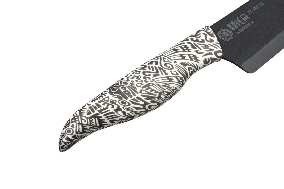 Cuțit Samura Inca Chef, lama zirconia ceramic negru 7.4"/187 mm HRC-87