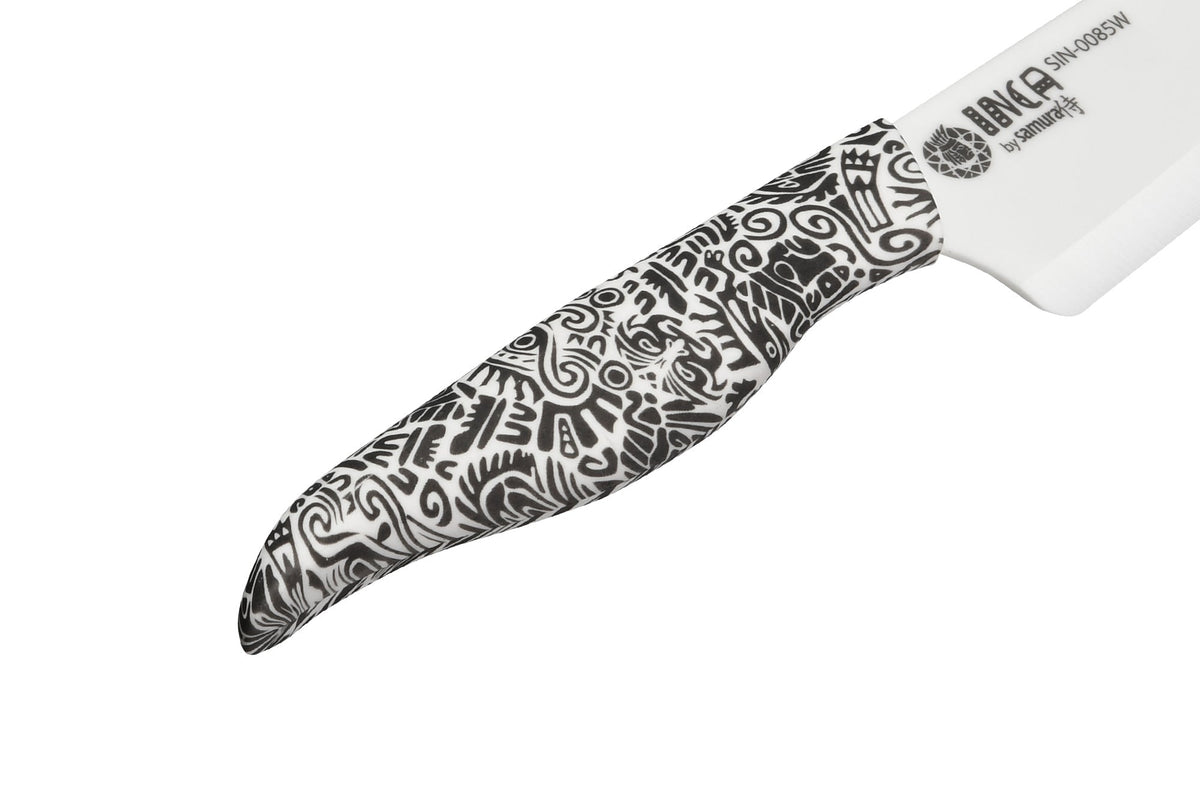Cuțit Samura Inca Chef, lama zirconia ceramic alb 7.4"/187 mm HRC-87