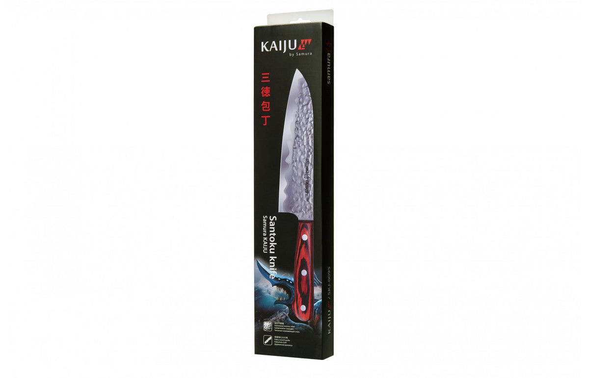 Cuțit Samura Kaiju Stonewash Santoku 7.1"/180mm, AUS-8 HRC-58