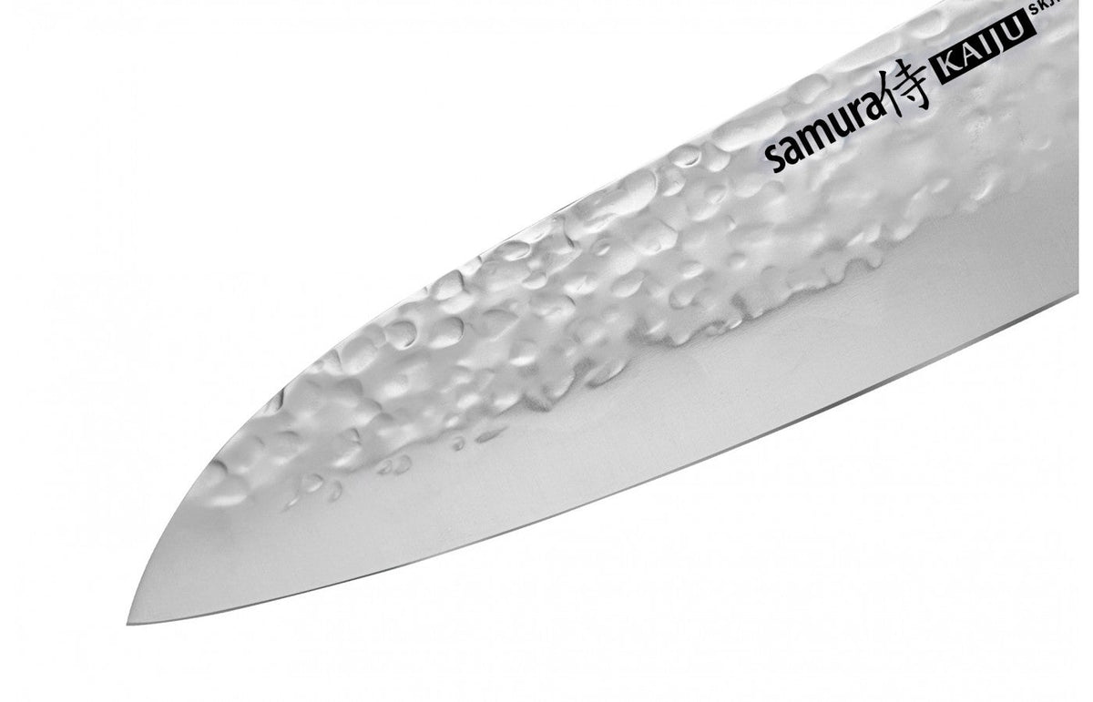 Cuțit Samura Kaiju Stonewash Santoku 7.1"/180mm, AUS-8 HRC-58