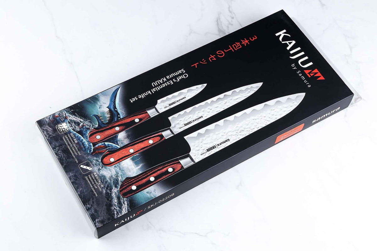 Set cuțite Samura Kaiju Stonewash 3 buc. AUS-8 HRC-59