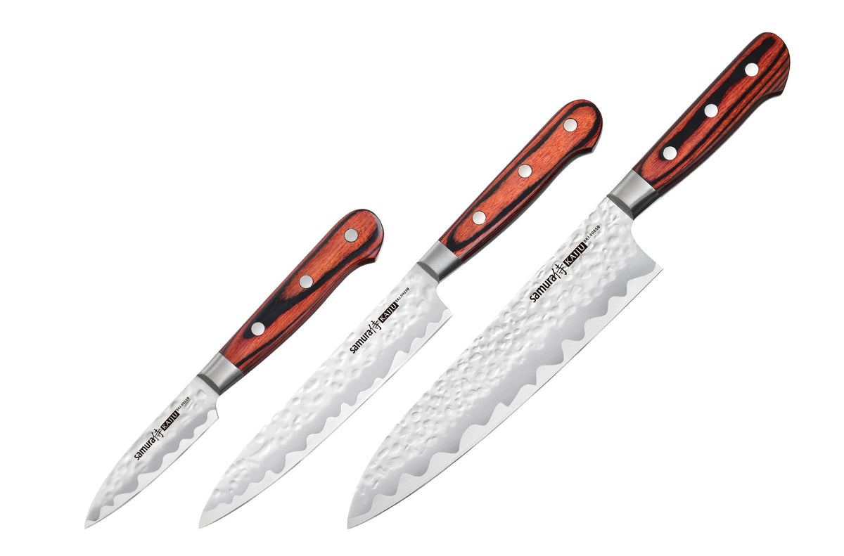 Set cuțite Samura Kaiju Stonewash 3 buc. AUS-8 HRC-59