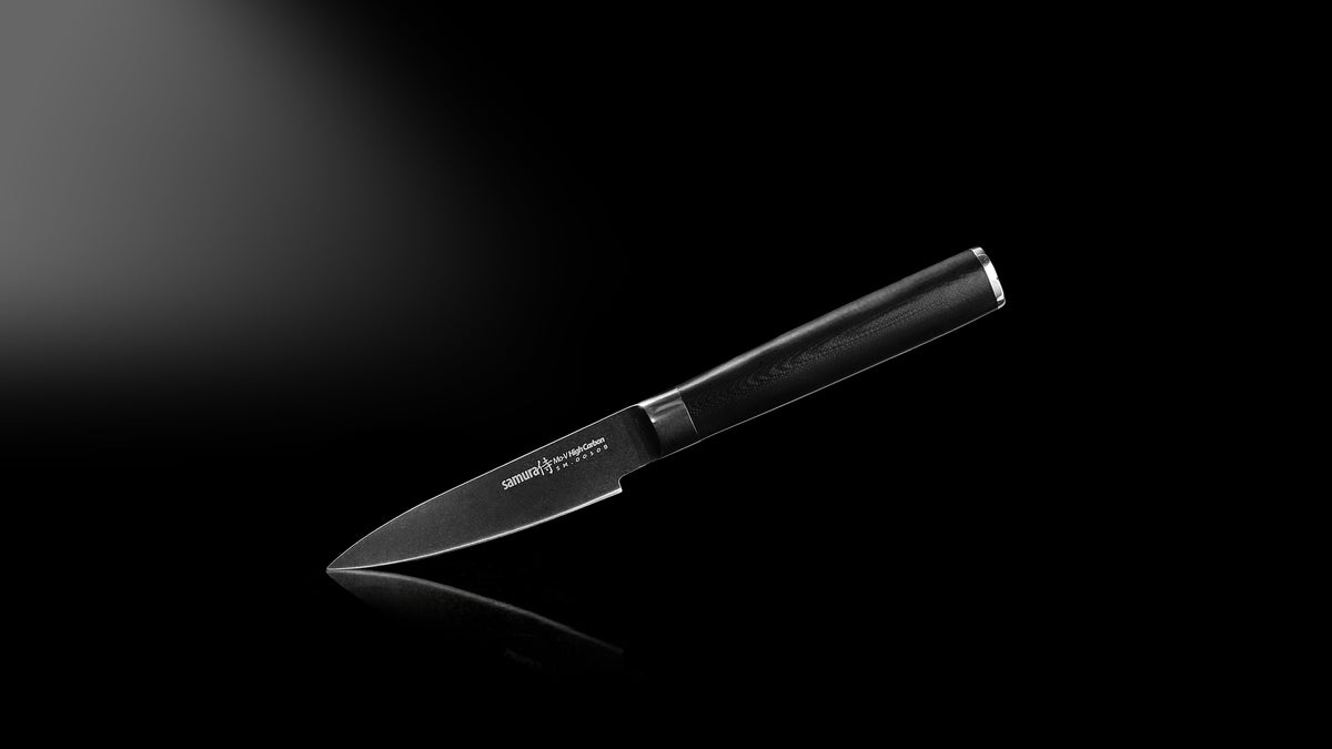 Cuțit Samura Mo-V Stonewash fructe&legume 3.5"/90mm, AUS-8 HRC-58