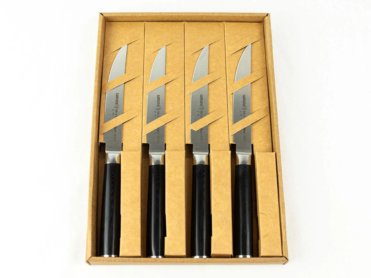 Set cuțite Samura Mo-V steak 4 buc. 5"/120mm, AUS-8 HRC-58