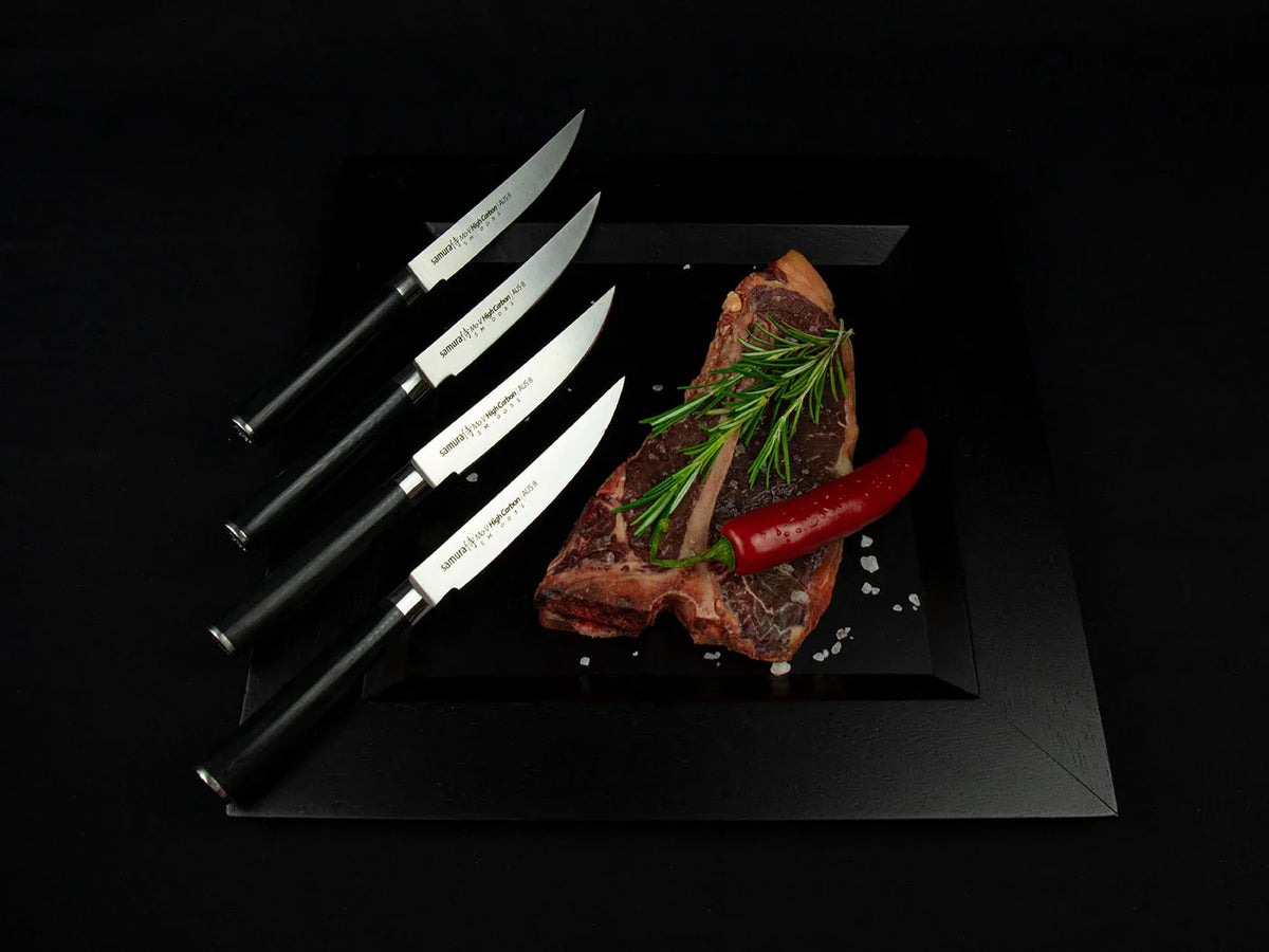 Set cuțite Samura Mo-V steak 4 buc. 5"/120mm, AUS-8 HRC-58