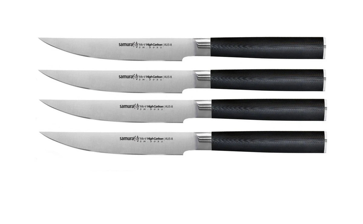 Set cuțite Samura Mo-V steak 4 buc. 5"/120mm, AUS-8 HRC-58