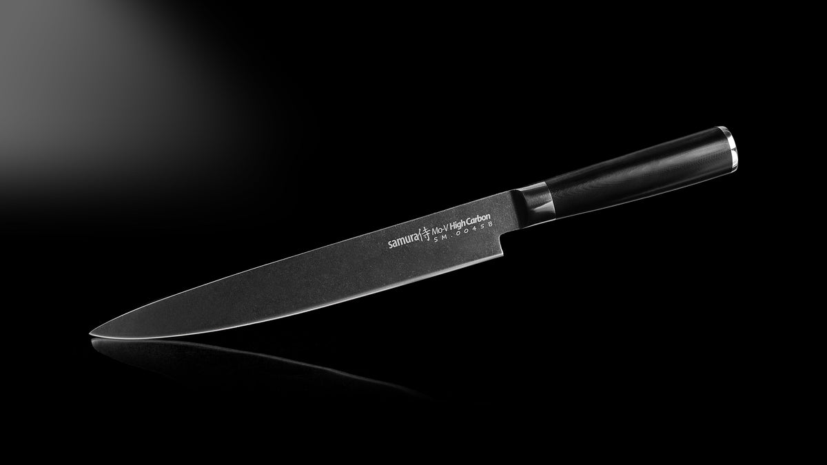 Cuțit Samura Mo-V Stonewash feliator 9"/230mm, AUS-8 HRC-58