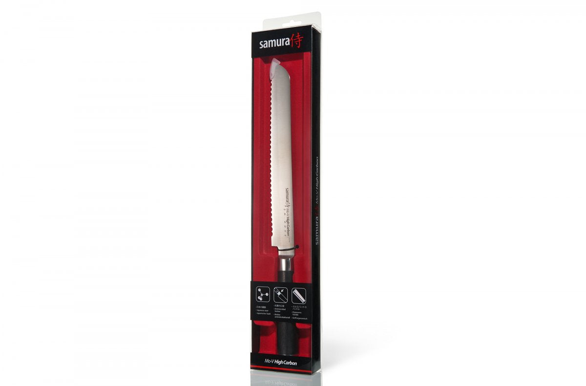 Cuțit Samura Mo-V p/u pâine 9"/230mm, AUS-8 HRC-58