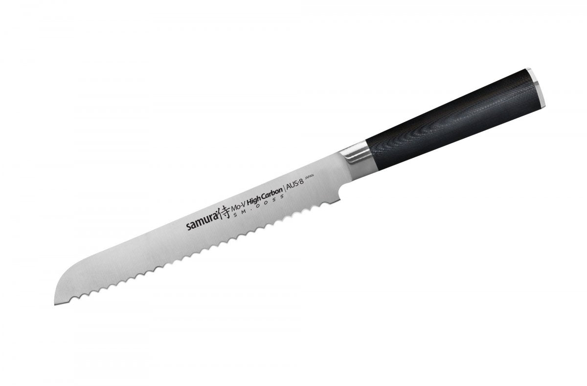 Cuțit Samura Mo-V p/u pâine 9"/230mm, AUS-8 HRC-58