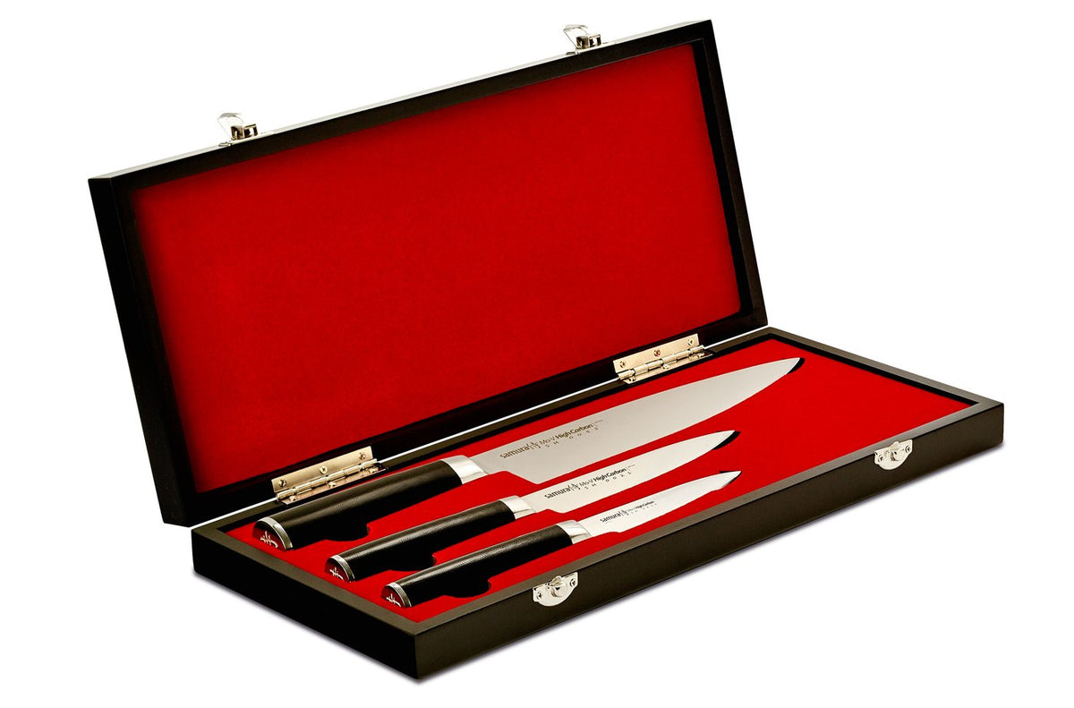 Set cuțite Samura Mo-V 3 buc. in cutie, AUS-8 HRC-58