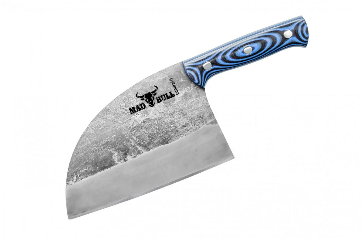 Satâr sârbesc Samura Mad Bull albastru 7"/180mm, AUS-8 HRC-59