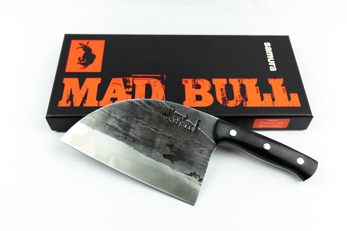 Satâr sârbesc Samura Mad Bull negru 7"/180mm, AUS-8 HRC-59