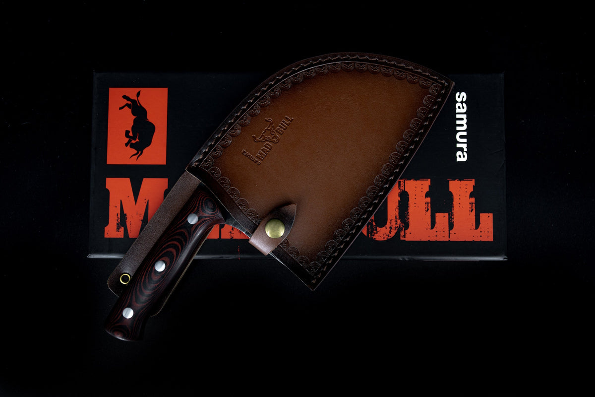 Satâr sârbesc Samura Mad Bull roșu 7"/180mm, AUS-8 HRC-59