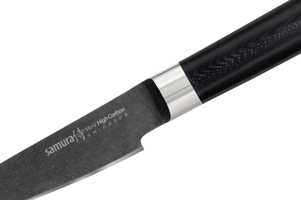 Cuțit Samura Mo-V Stonewash fructe&legume 3.5"/90mm, AUS-8 HRC-58
