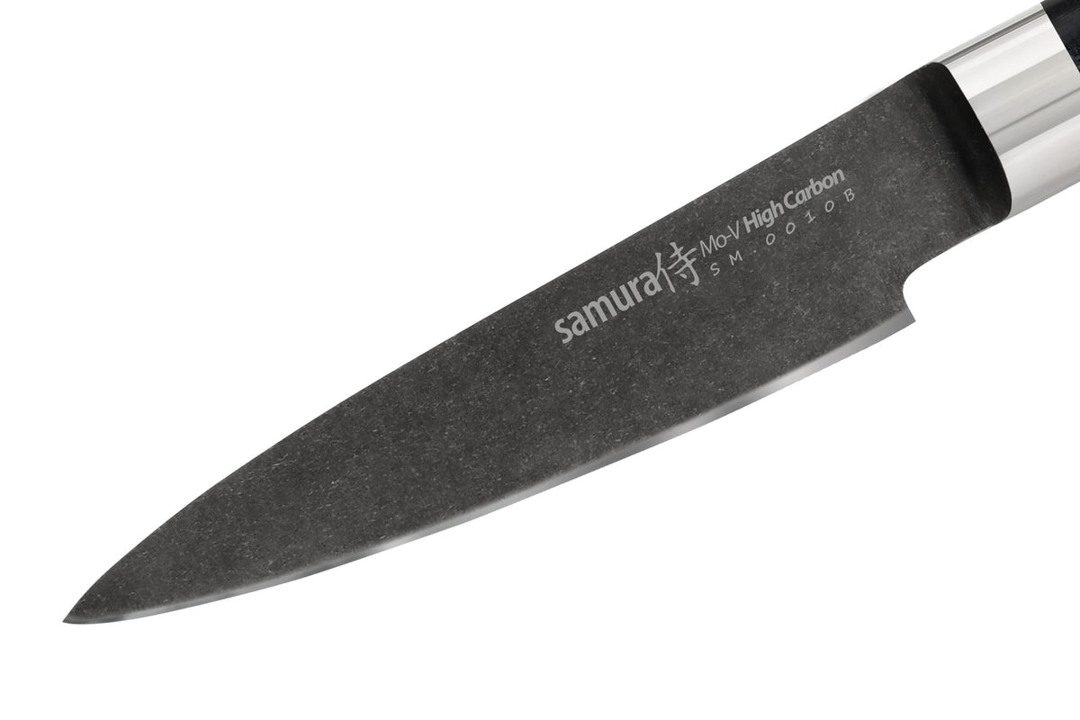 Cuțit Samura Mo-V Stonewash fructe&legume 3.5"/90mm, AUS-8 HRC-58