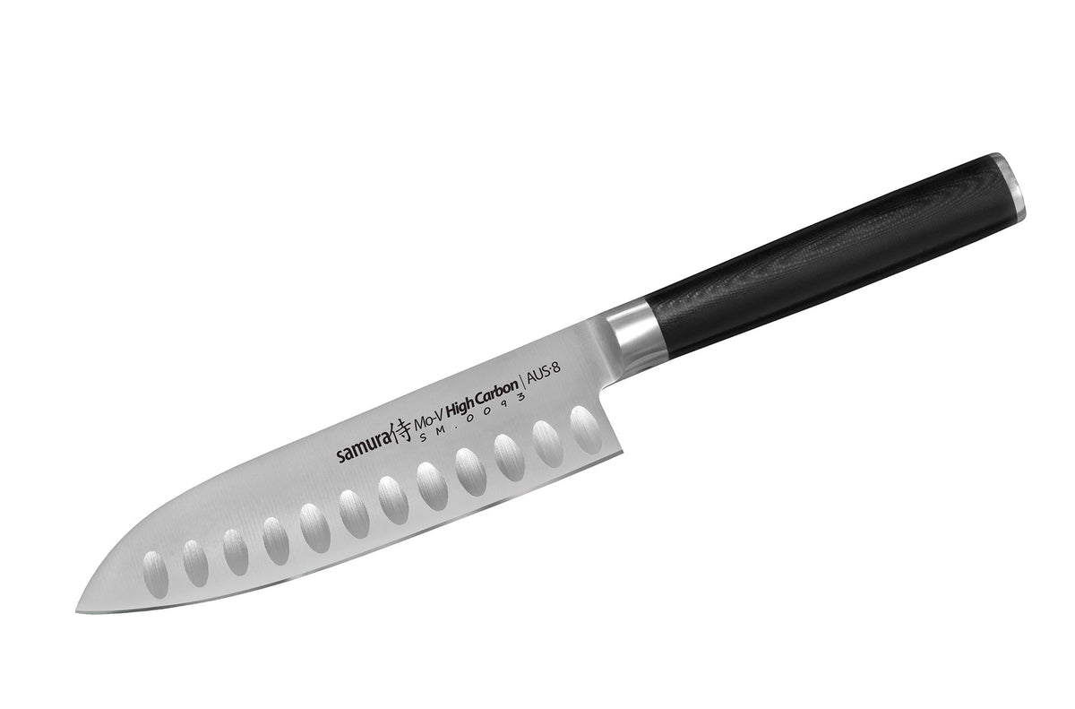 Cuțit Samura Mo-V Santoku mic 5.4"/138mm AUS-8 HRC-58