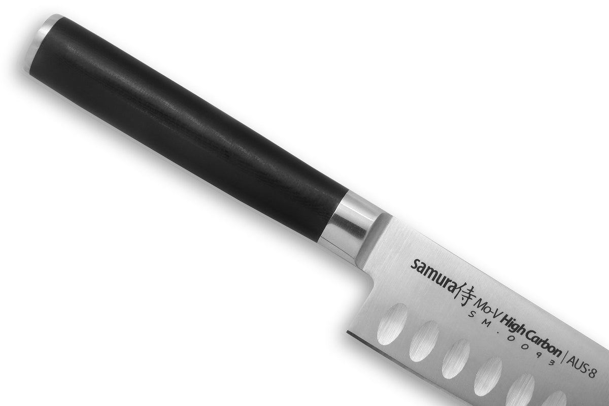 Cuțit Samura Mo-V Santoku mic 5.4"/138mm AUS-8 HRC-58