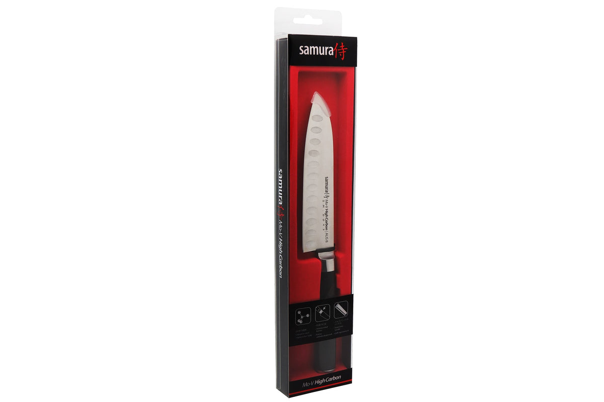 Cuțit Samura Mo-V Santoku mic 5.4"/138mm AUS-8 HRC-58