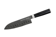 Cuțit Samura Mo-V Stonewash Santoku 7"/180mm, AUS-8 HRC-58