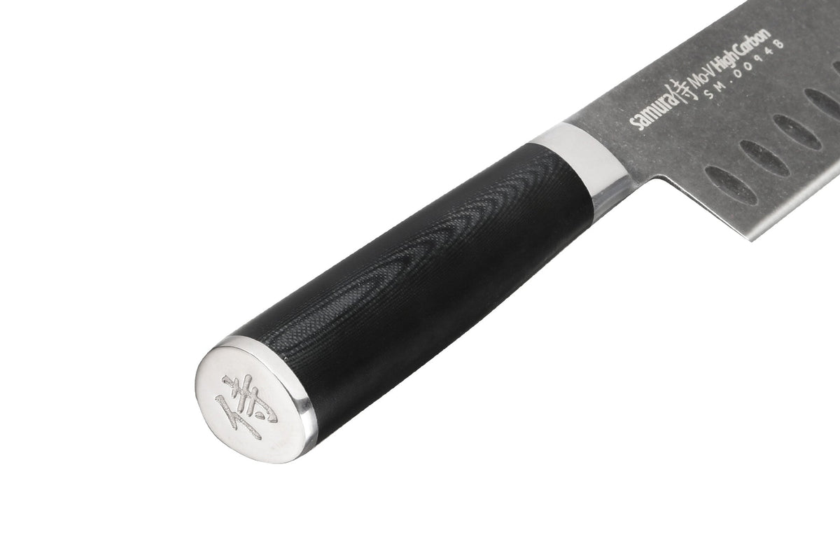Cuțit Samura Mo-V Stonewash Santoku 7"/180mm, AUS-8 HRC-58